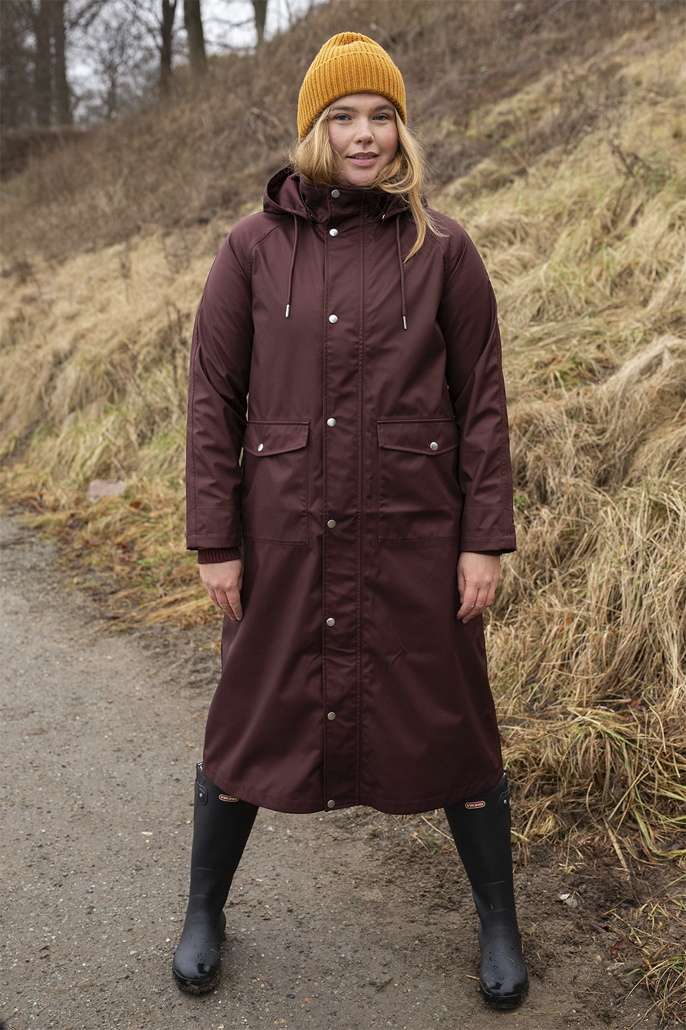 Danegarden Raincoat Dark Bordeaux Black Friday Danefæ Tilbud