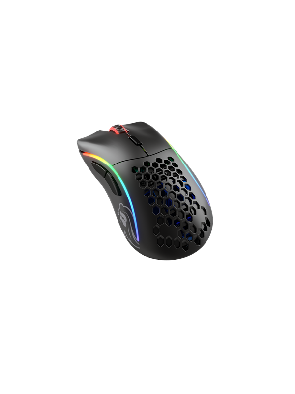 Model D Wireless   Matte Black   Gaming Mus   Optisk   6 Knapper   Sort Med Rgb Lys Black Friday Glorious Tilbud
