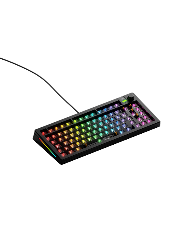 Gmmk 3 75%   Barebone Iso   Gaming Tastatur   Uden Numpad   Sort Black Friday Glorious Tilbud