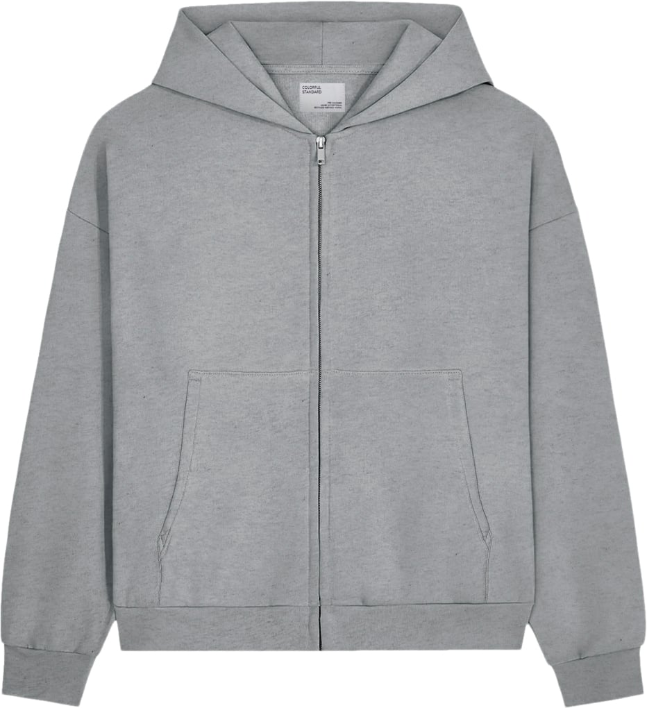 Organic Oversized Zip Hood Black Friday Colorful Standard Tilbud