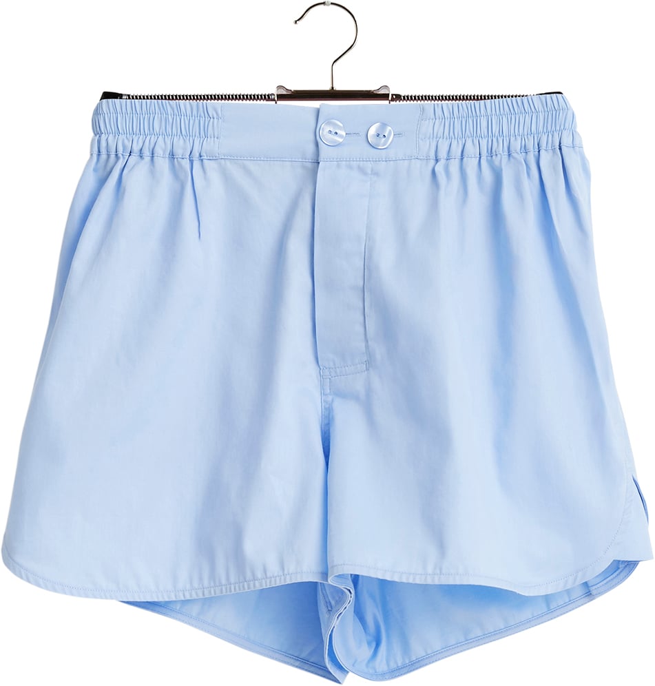 Outline Pyjama Shortsm L Soft Blue Black Friday Hay Tilbud