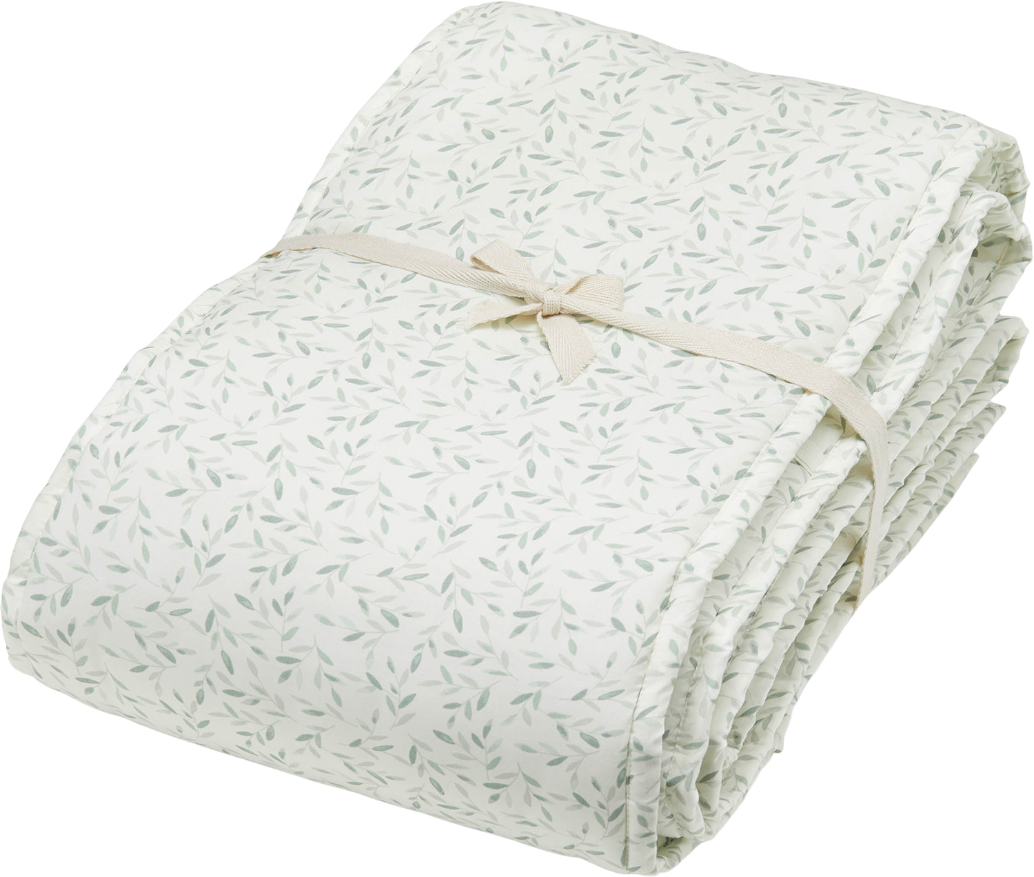 Cot Bumper Ocs Green Leaves Black Friday Cam Cam Copenhagen Tilbud