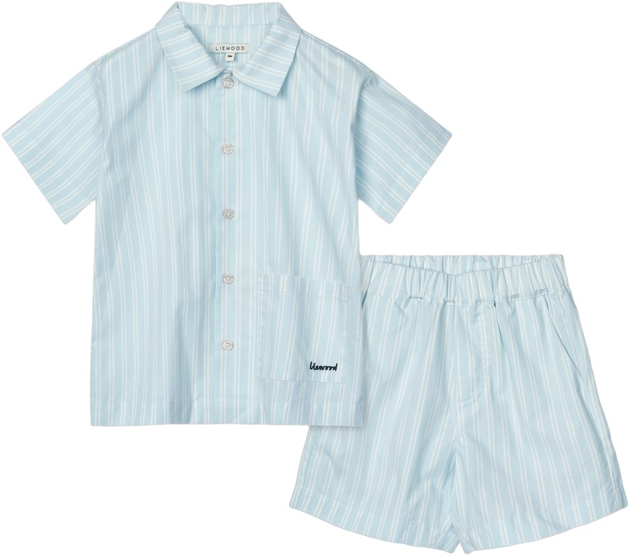 Leona Stripe Set Y D Stripe Pure Sk Black Friday Liewood Tilbud