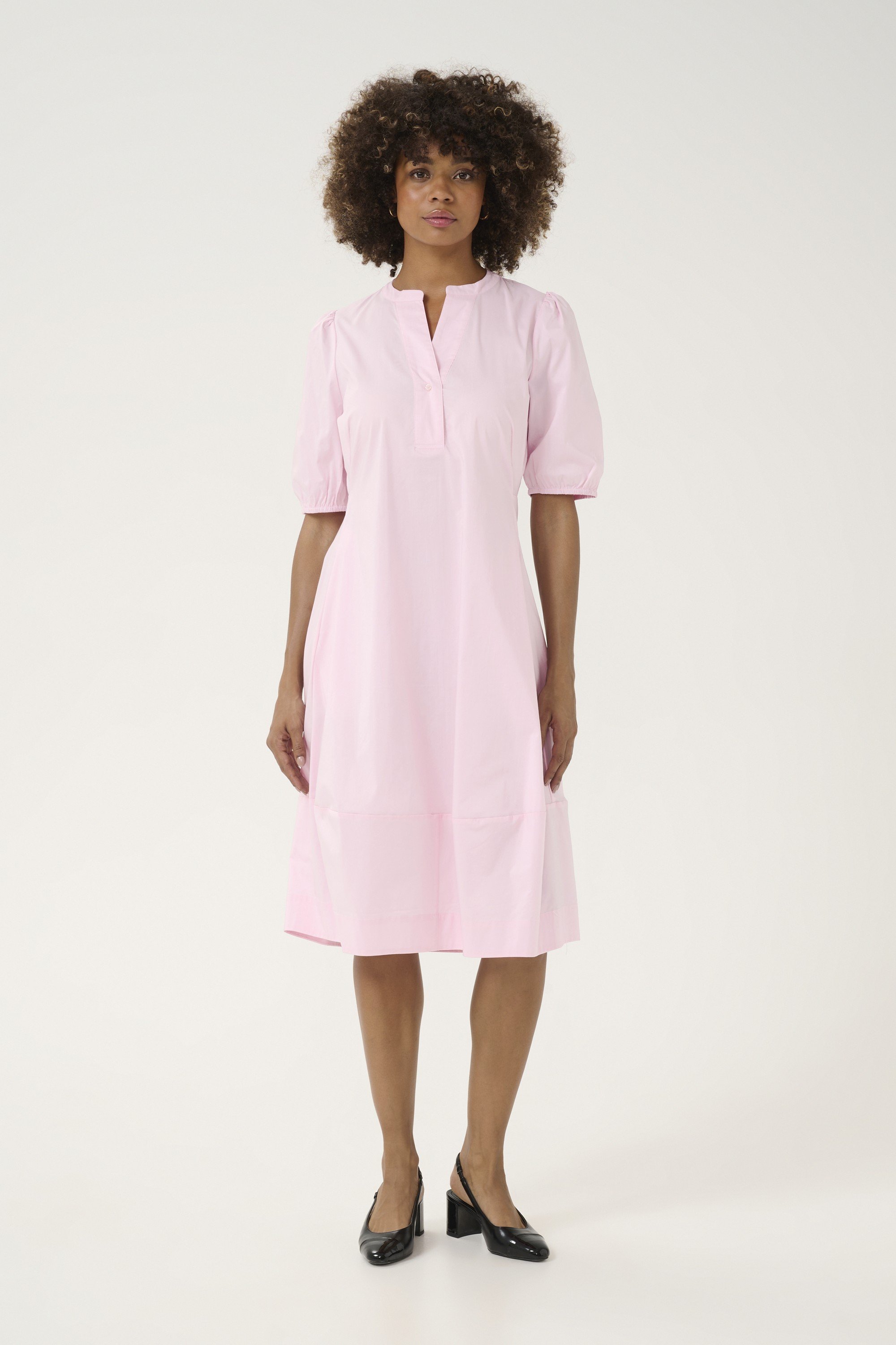 Cuantoinett Ss Placket Dress Black Friday Culture Tilbud