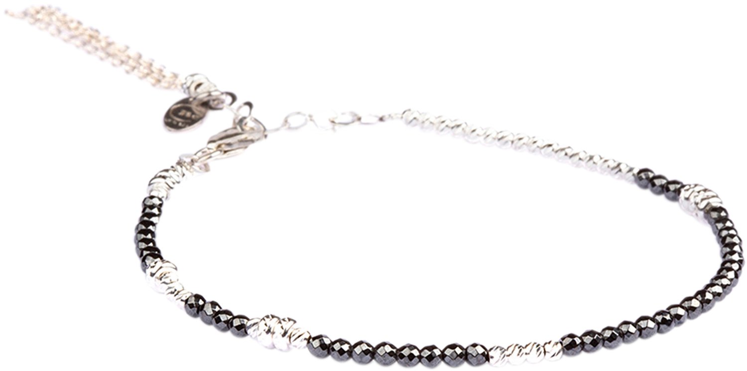 Abby Facet Hematite Silver Black Friday Bechristensen Tilbud
