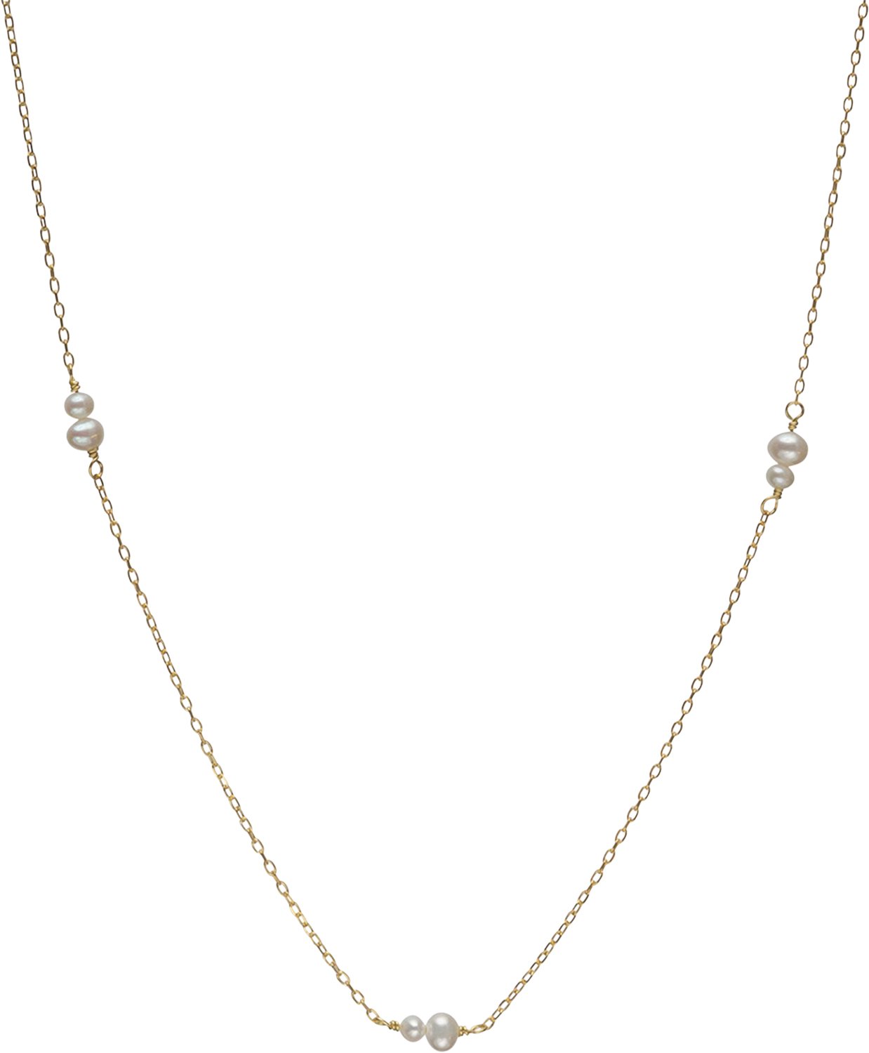 Eileen Pearl Necklace Gold Black Friday Bechristensen Tilbud
