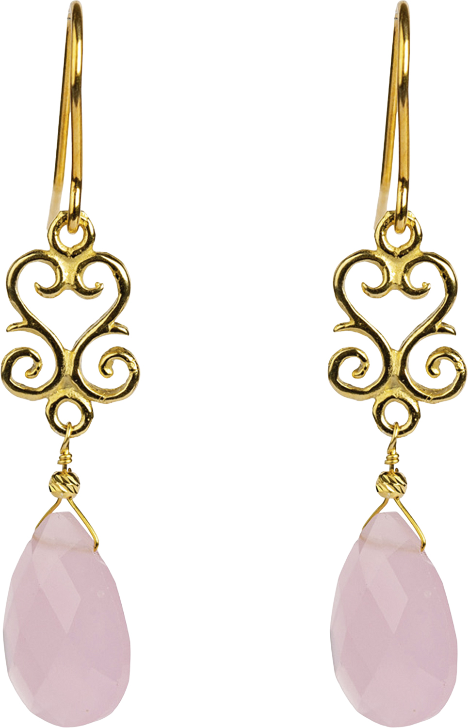 Mariela Rosa Quartz Earrings Gold Black Friday Bechristensen Tilbud