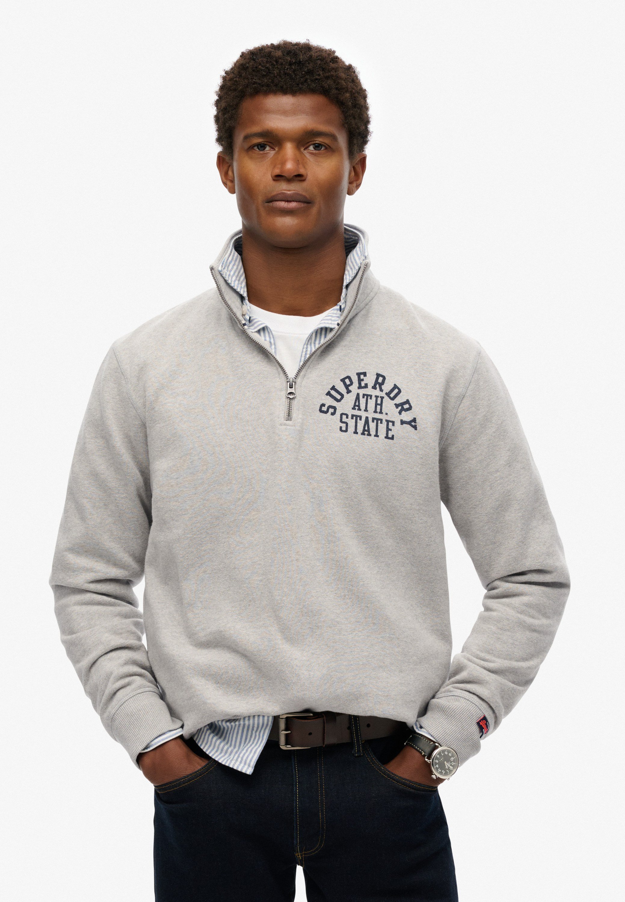 Athletic Ess Half Zip Black Friday Superdry Tilbud