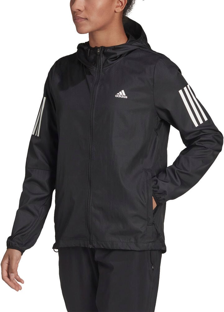 Own The Run Hooded Running Windbreaker Black Friday Adidas Tilbud