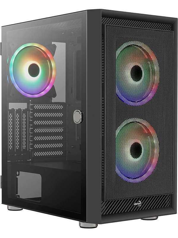 Geh Midi Graphite Black V3 Microatx Atx M   Kabinet   Tower   Sort Black Friday Aerocool Tilbud