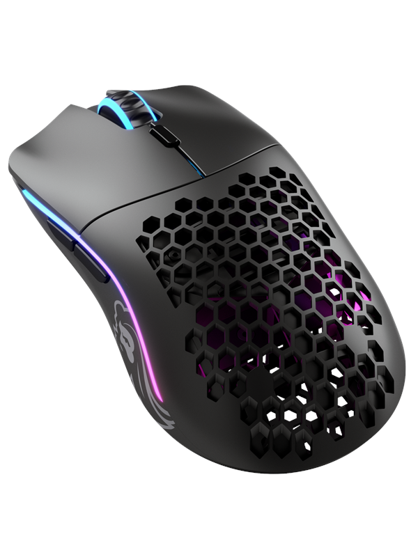Model O Wireless   Matte Black   Gaming Mus   Optisk   6 Knapper   Sort Med Rgb Lys Black Friday Glorious Tilbud