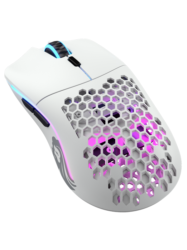 Model O Wireless   Matte White   Gaming Mus   Optisk   6 Knapper   Hvid Med Rgb Led Lys Black Friday Glorious Tilbud