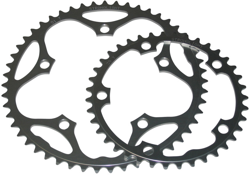Stronglight Chainring 42t 9 10v Bcd 110 130mm   Sort Black Friday Diverse Tilbud