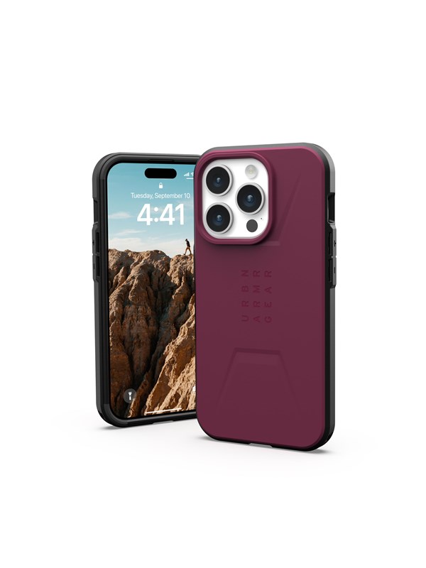 Civilian Magsafe   Bordeaux   Iphone 15 Pro Black Friday Uag Tilbud