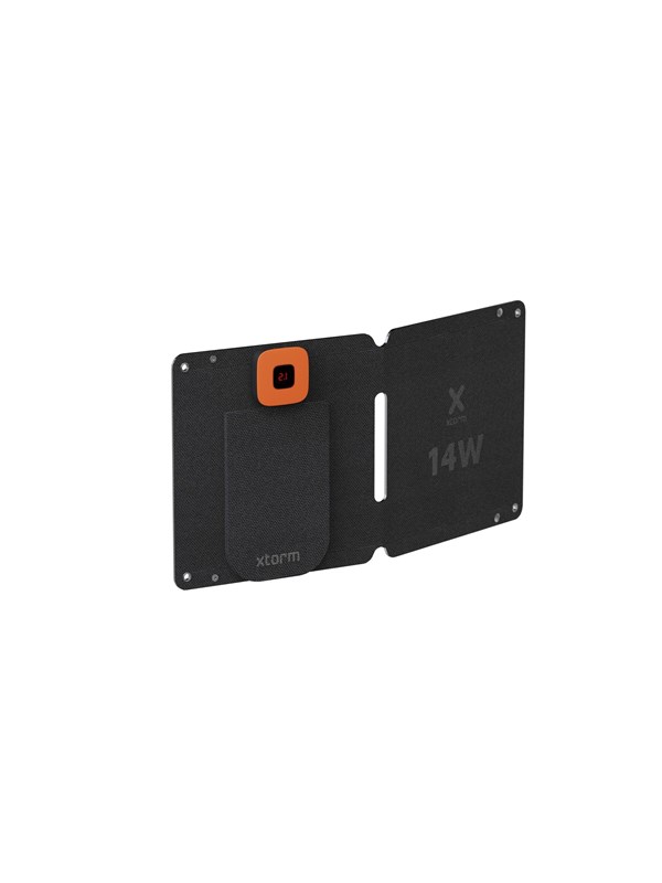 Kraftfuld 14w Solcellelader Ipx4 Usb C A Udgange Black Friday Xtorm Tilbud