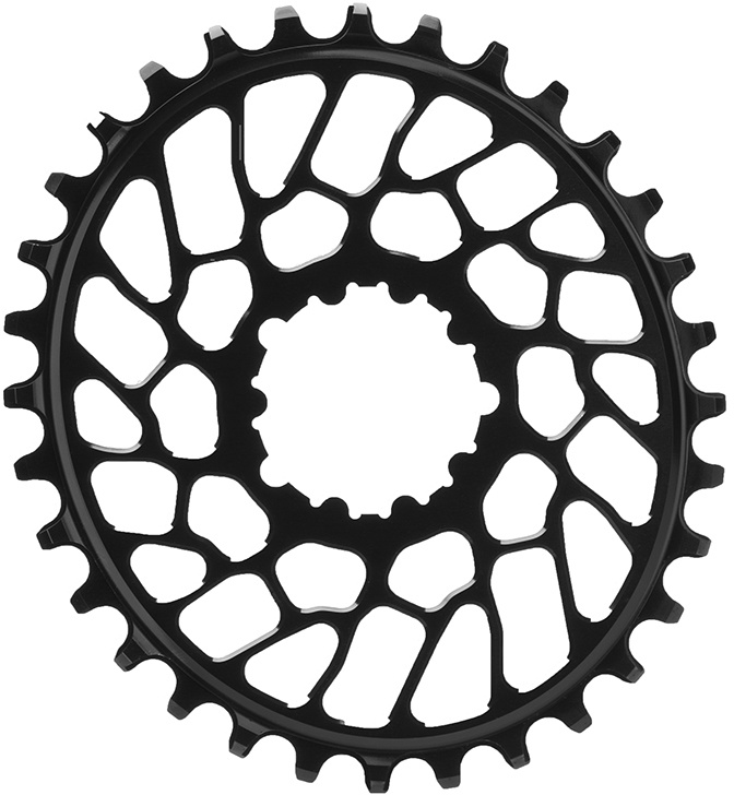 Chainring Direct Mount Singlespeed 34t   (1x10 11 12)  Oval (sram)   Sort Black Friday Absoluteblack Tilbud