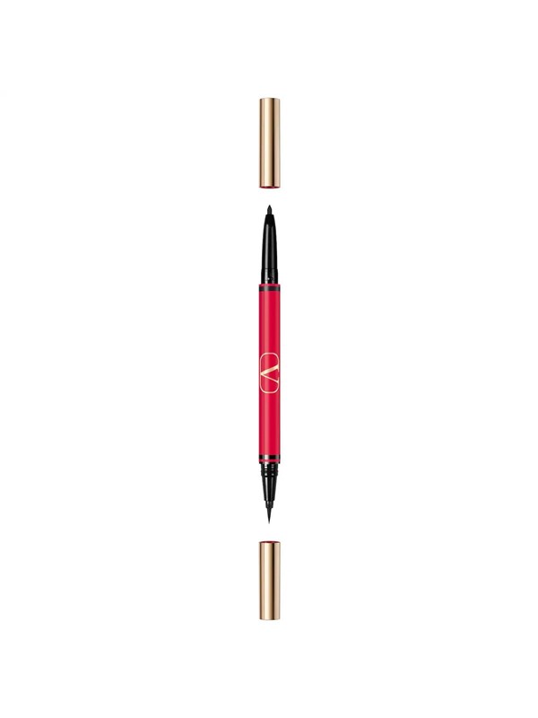 , Twin Liner, Double Ended, Gel Pencil Eyeliner, 01, Black & Nero, 8 G Black Friday Valentino Tilbud